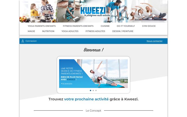 Screenshot of kweezi.fr