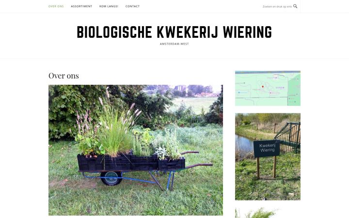 Screenshot of kwekerijwiering.nl