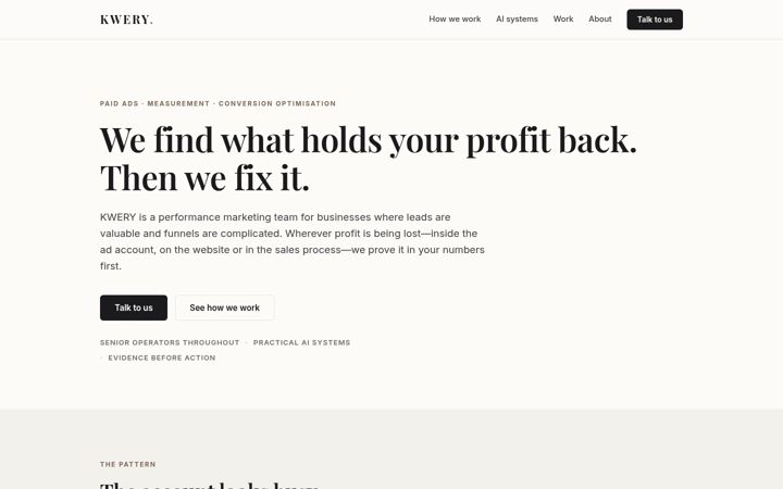Screenshot of kwery.co.uk