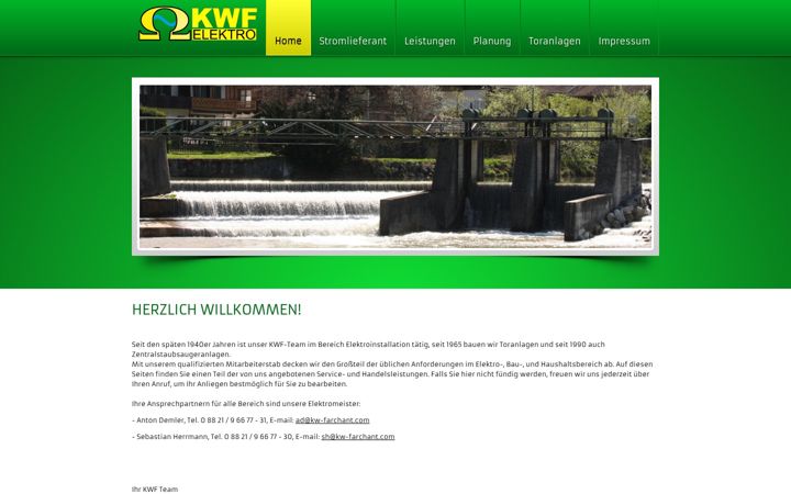 Screenshot of kwf-elektro.de