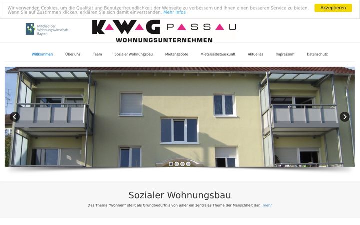 Screenshot of kwg-passau.de