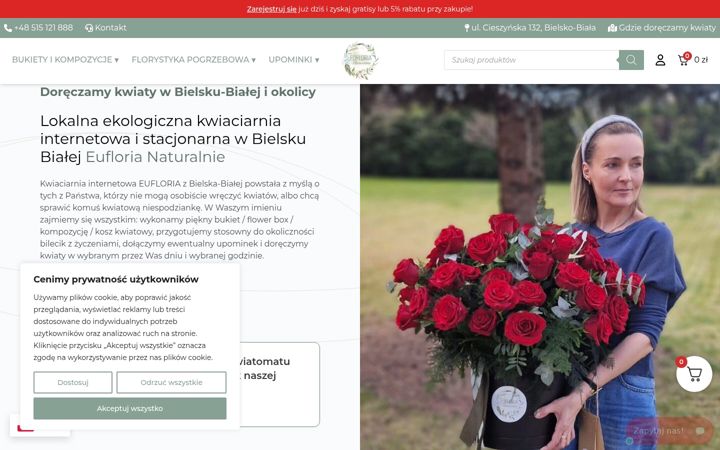Screenshot of kwiaciarnia-bielsko.pl