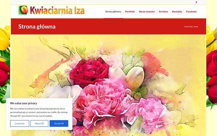 Screenshot of kwiaciarniaiza.pl