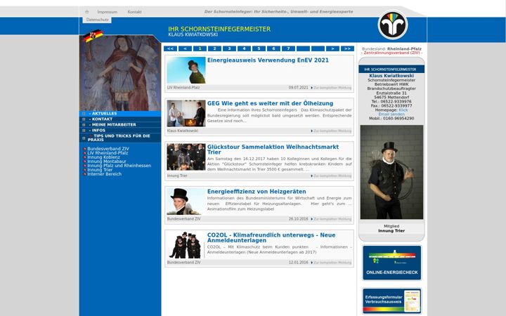 Screenshot of kwiatkowski-schornsteinfeger.de