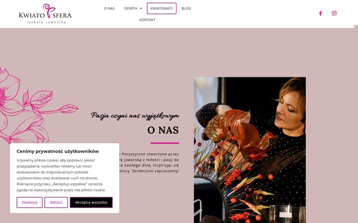 Screenshot di kwiatosfera.com