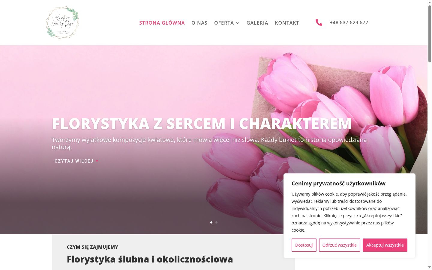 Captura de ecrã do banner de consentimento apresentado antes de qualquer interação