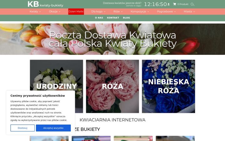 Screenshot of kwiaty-bukiety.com.pl