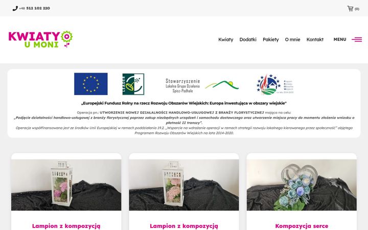 Screenshot di kwiatyumoni.pl