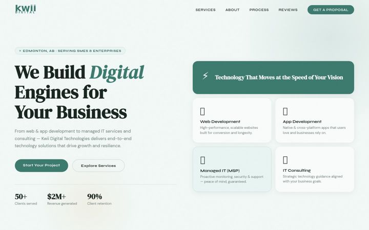 Screenshot di kwiidigital.com