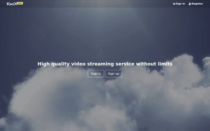 Screenshot of kwik.cx
