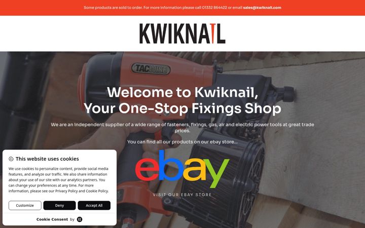 Screenshot of kwiknail.com