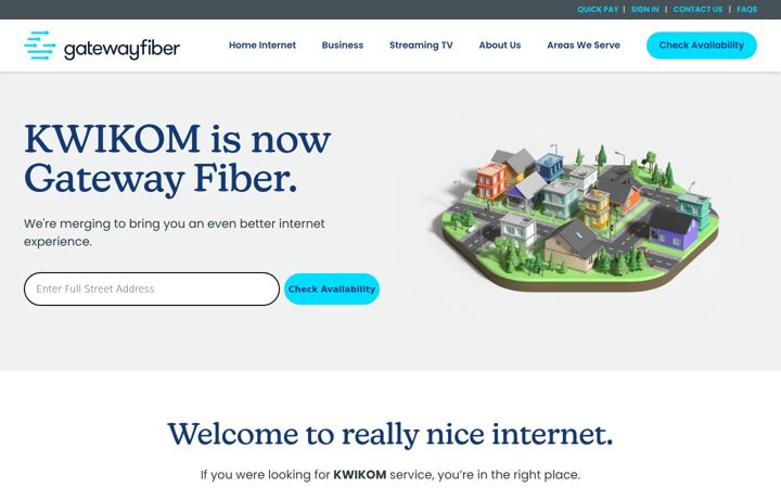 Screenshot of kwikom.com