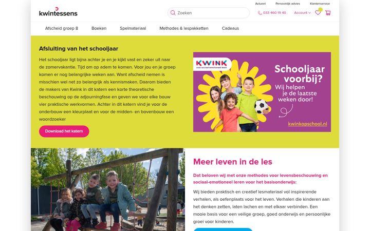 Screenshot von kwintessens.nl