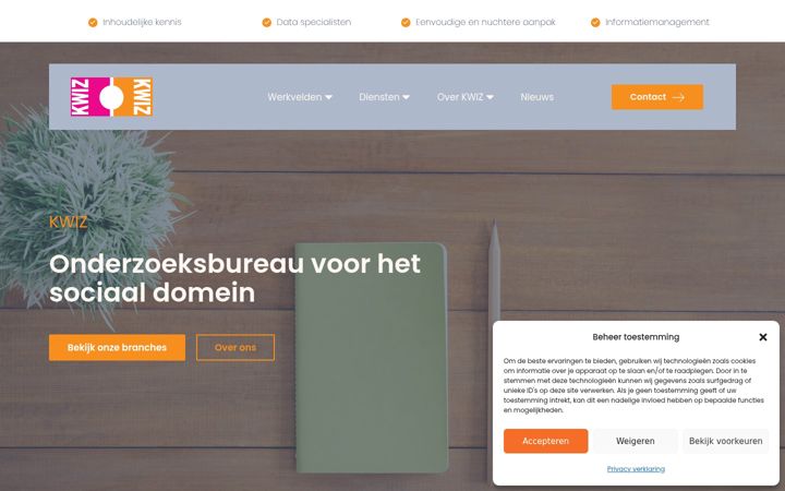 Screenshot of kwiz.nl