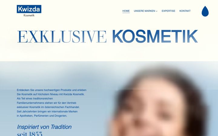 Screenshot of kwizda-kosmetik.at