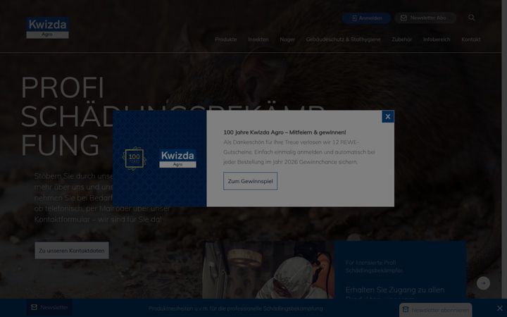 Screenshot of kwizda-profi.at