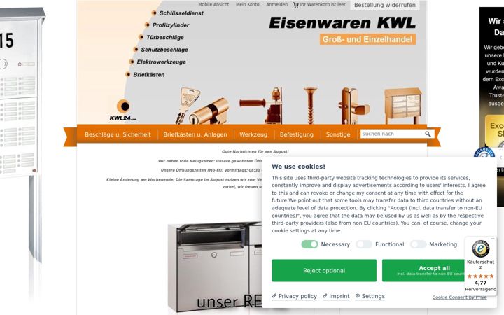 Screenshot of kwl24.com