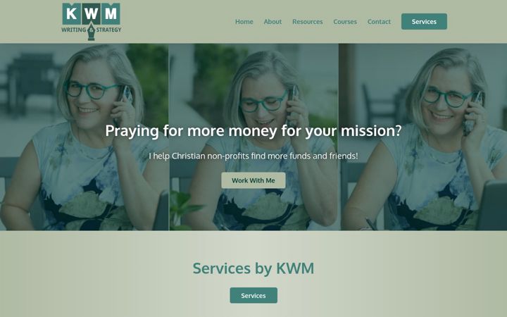 Screenshot of kwmwritingstrategy.com