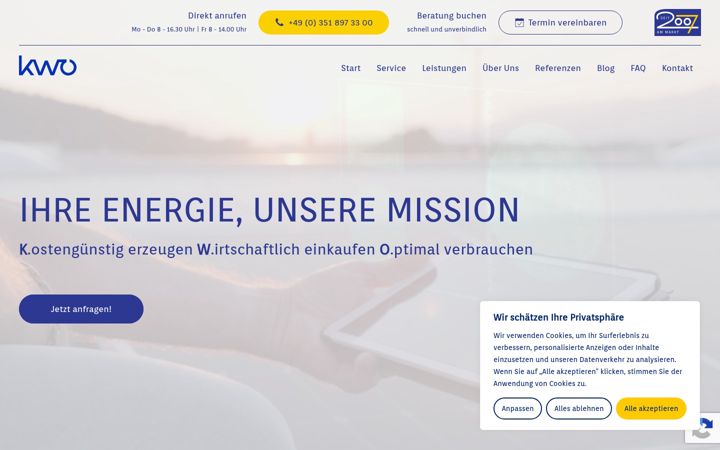 Screenshot di kwo-energiezentrale.com