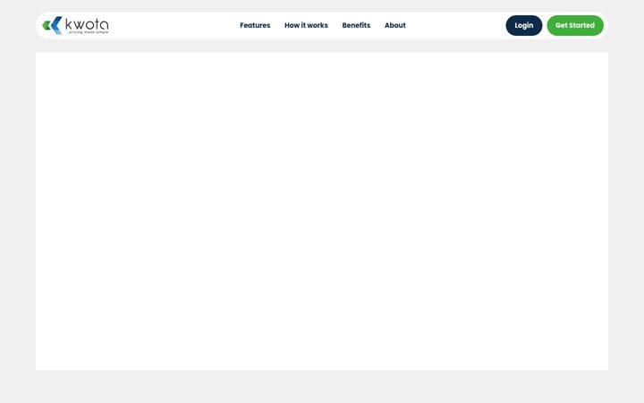 Screenshot of kwota.co.uk