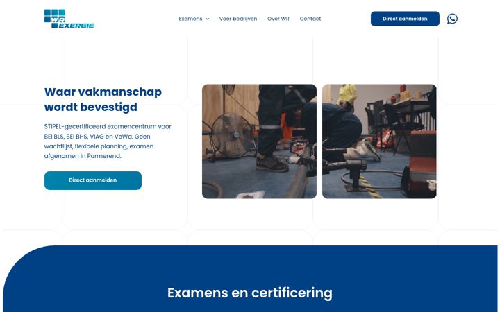 Screenshot of kwrexergie.nl