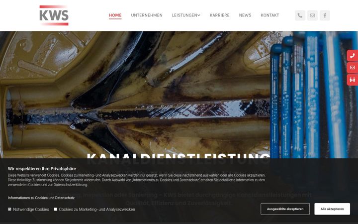 Screenshot of kws.co.at