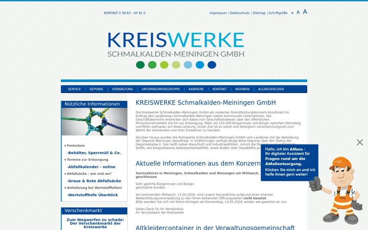 Screenshot of kwsm.de