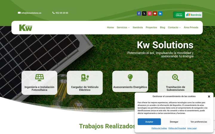 Screenshot of kwsolutions.es