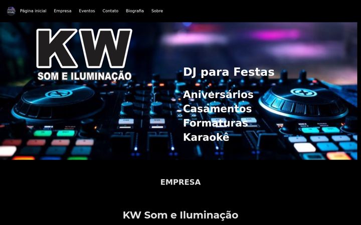 Screenshot of kwsomeiluminacao.com.br