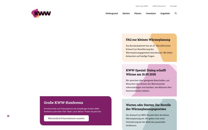 Screenshot of kww-halle.de