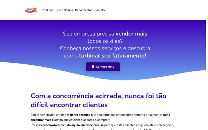 Screenshot of kwxmarketing.com