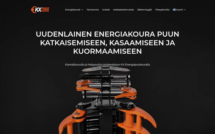 Skjámynd af kx-treeshears.com