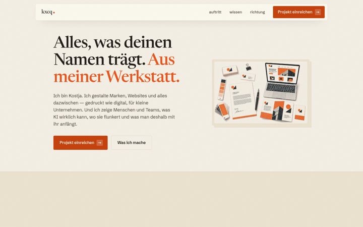 Screenshot of kxcq.de