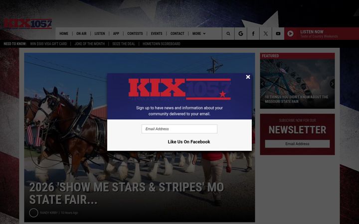 Screenshot of kxkx.com