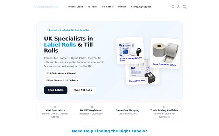 Screenshot of kxsupplies.co.uk