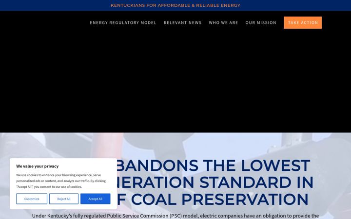 Screenshot of kyaffordableenergy.com