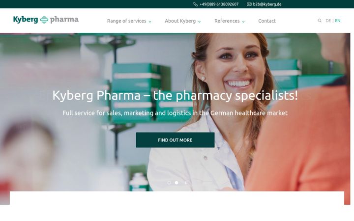 Screenshot of kyberg-experts.com