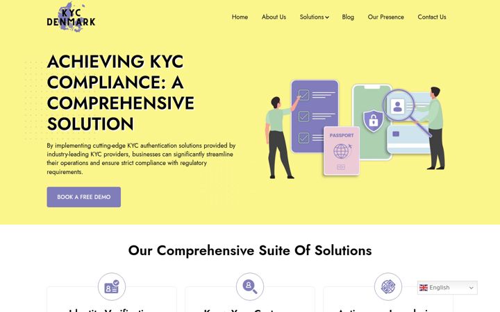 Screenshot of kycdenmark.com