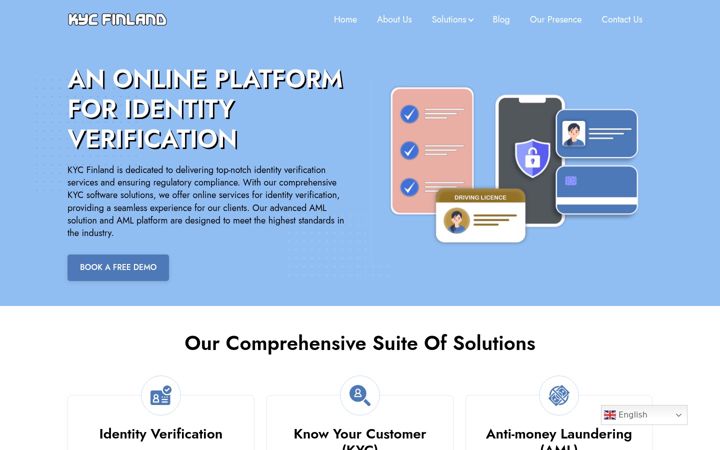 Screenshot of kycfinland.com