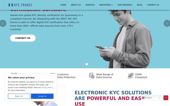 Screenshot of kycfrance.com