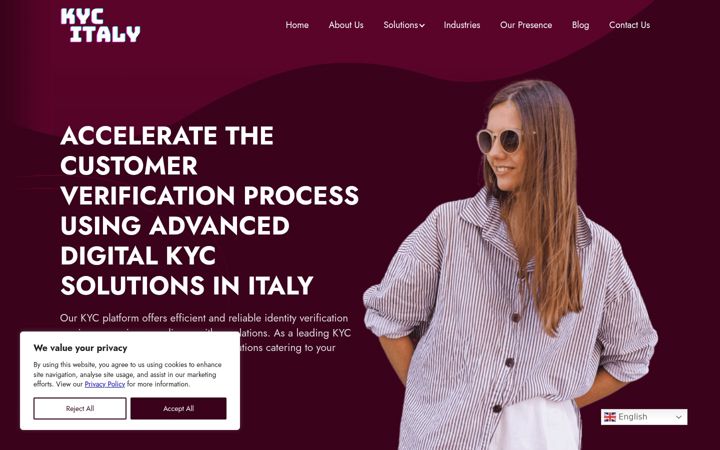 Screenshot of kycitaly.com