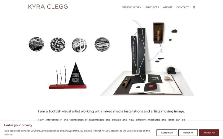 Screenshot of kyclegg.co.uk