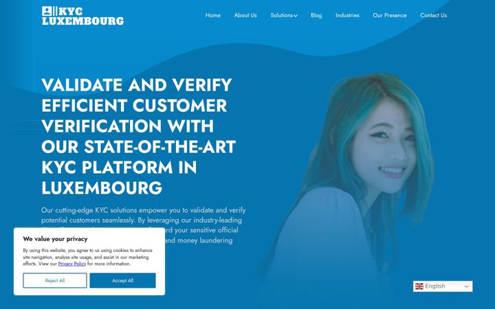 Screenshot of kycluxembourg.com