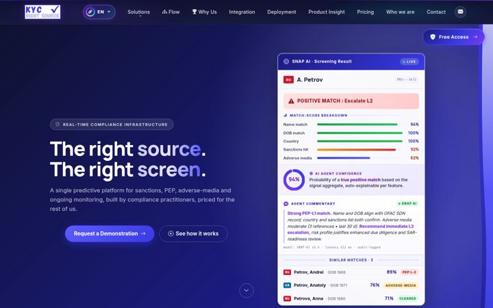 Screenshot of kycrightsource.com