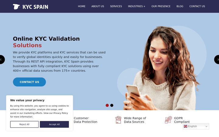 Screenshot of kycspain.com