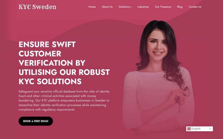 Screenshot of kycsweden.com
