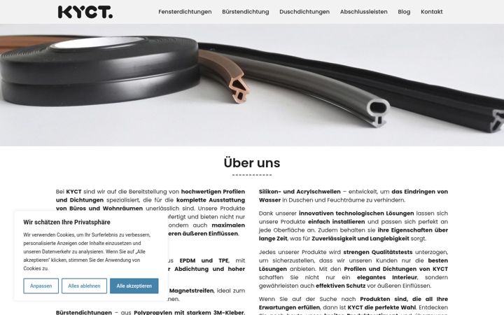 Screenshot of kyct.de