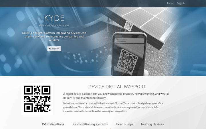 Screenshot of kyde.pl
