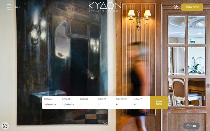 Screenshot of kydonhotel.com