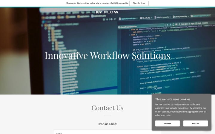 Screenshot of kyflow.com